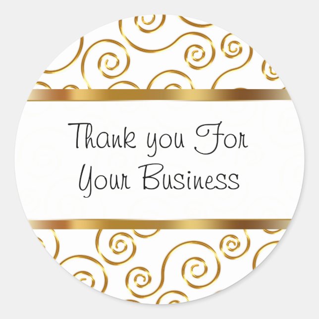 Stickers Merci client classique (Devant)