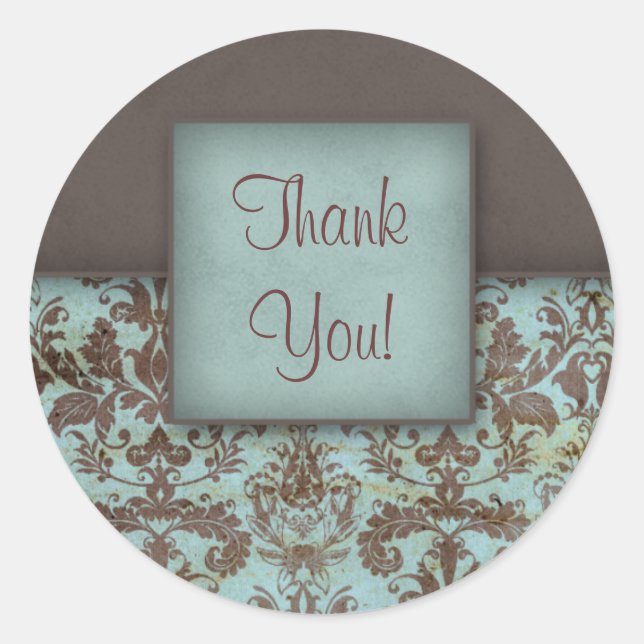 Stickers Merci Damask (Devant)