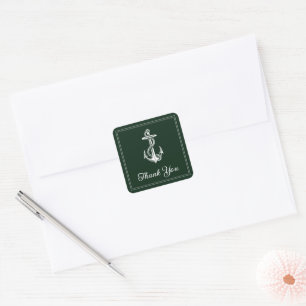 Stickers Merci d'Ancre marine Emerald Green