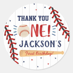 Stickers Merci de base-ball 1er anniversaire