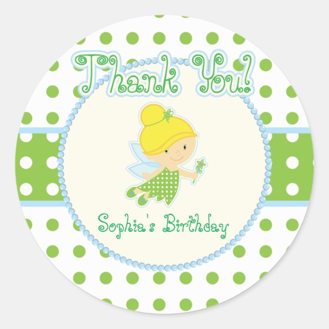 Stickers Merci de fée (Devant)