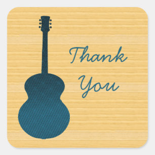 Stickers Merci de guitare Blue Country