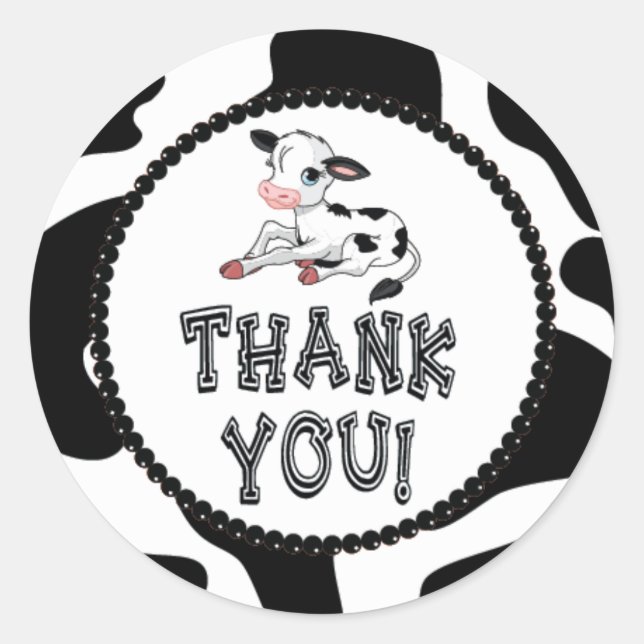 Stickers Merci de vache (Devant)