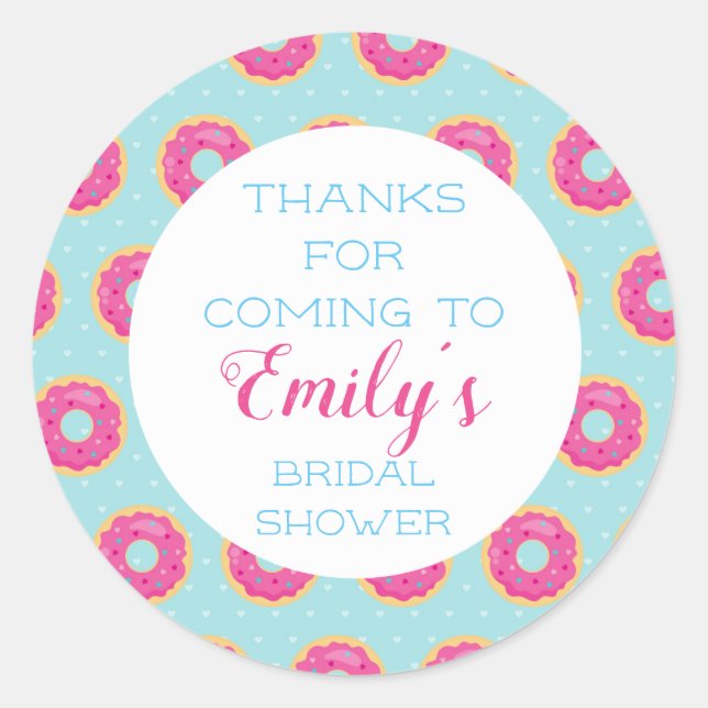 Stickers Merci Donut Party (Devant)