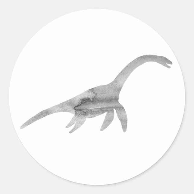 Stickers Merci du parti Plesiosaurus Dinosaur (Devant)