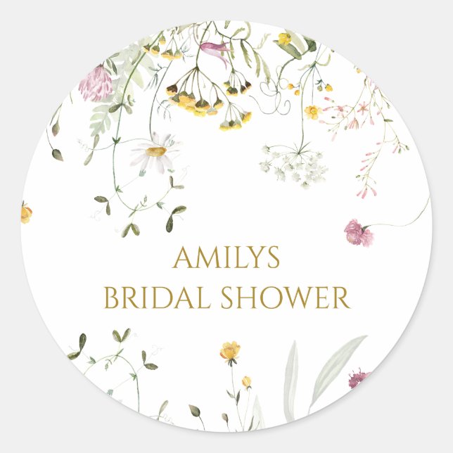 Stickers Merci Fleur sauvage (Devant)