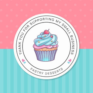 Stickers Merci pâtissier Cupcake