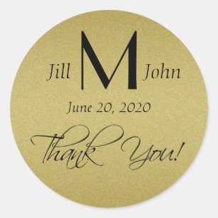 Stickers Merci personnalisé de mariage préféré