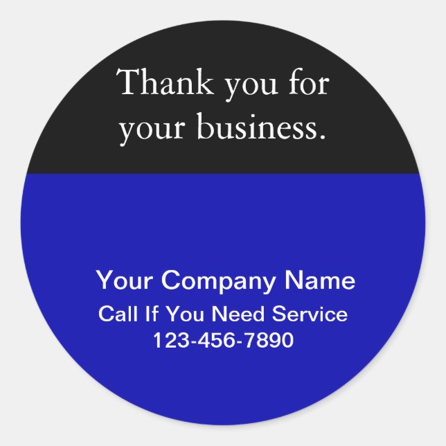 Stickers Merci personnalisés (Devant)