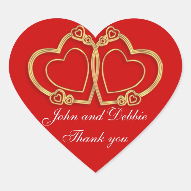 stickers Merci pour les faveurs de mariage (Devant)