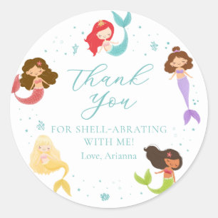 Stickers Merci Rainbow Mermaid