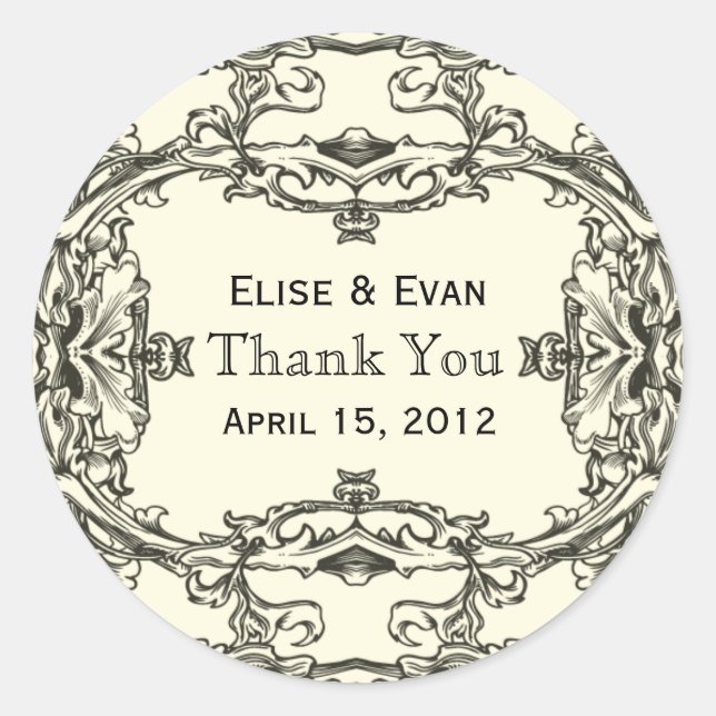 Stickers Merci Regal Elegance (Devant)