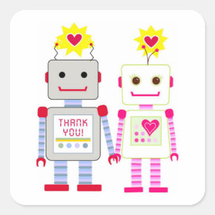 Stickers Merci robotique