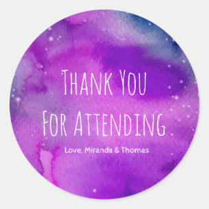 Stickers Merci violet Whimsical