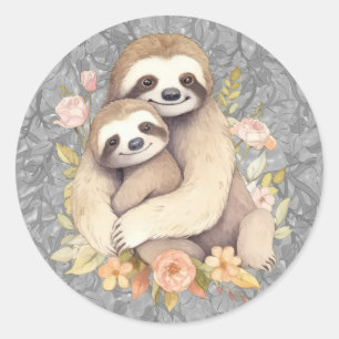Stickers Mère et Bébé Sloth