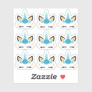 Stickers Mermaid Summer Unicorn