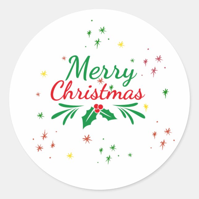 Stickers Merry Christmas (Front)