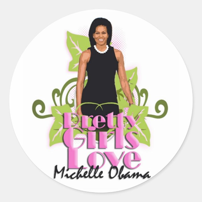 Stickers Michelle O "Jolies filles aiment" (Devant)