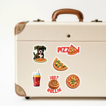Stickers mignons amateurs de pizza - Personnalisez