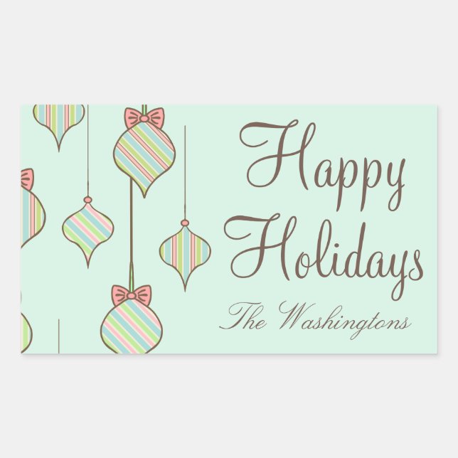 Stickers Mint Holiday Orament (Devant)