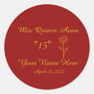 Stickers Mis Quince Anos