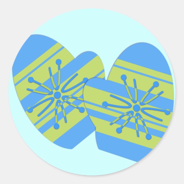 Stickers Mitten hiver (Devant)