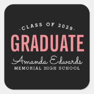 Stickers Moderne Graduate Personnalisée Graduation