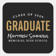 Stickers Moderne Graduate Personnalisée Graduation