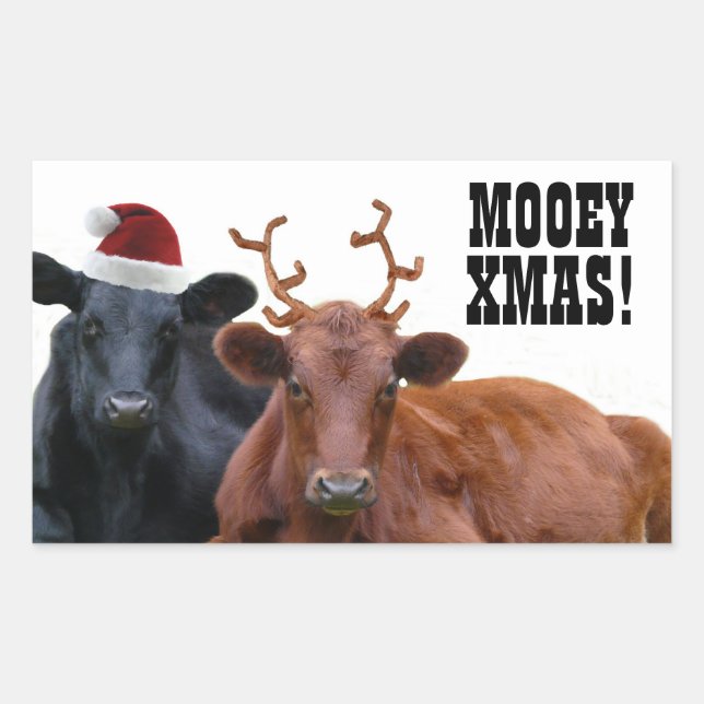 Stickers Moey Joyeux Vaches de Noël (Devant)