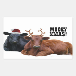 Stickers Moey Joyeux Vaches de Noël