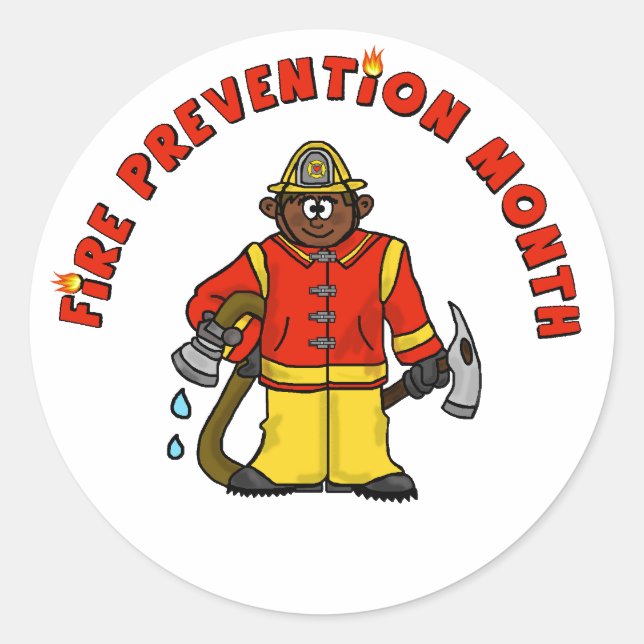 Stickers Mois de prévention des incendies - Ver. 2 (Devant)