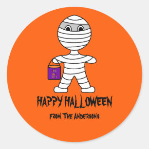 Stickers momie d'Halloween