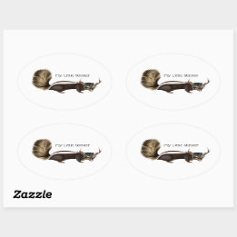 Stickers Mon Petit Adulte Personnalisable Oval Sku