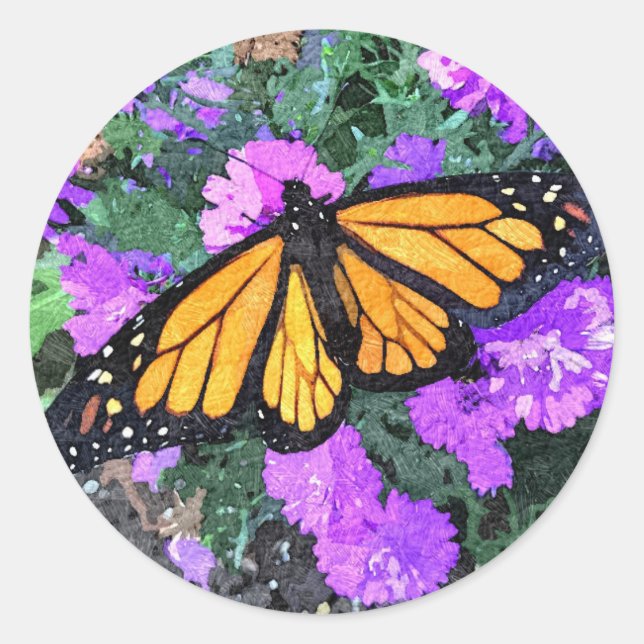 Stickers Monarque & Asters (Devant)