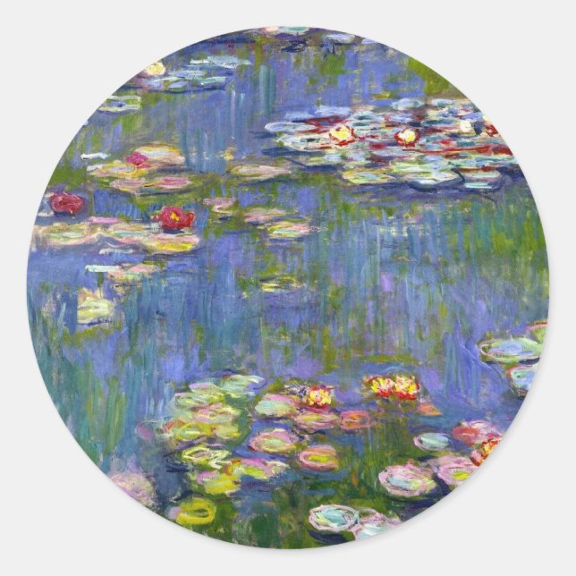 Stickers Monet Water Lilies 1916 (Devant)