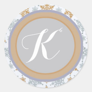 Stickers Monogram Snowflake