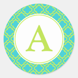 Stickers Monogramme de chaux