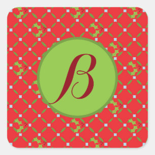 Stickers Monogramme de Noël