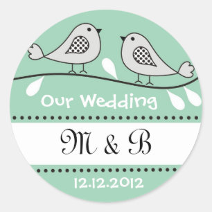 Stickers Monogramme Mariage Inséparables