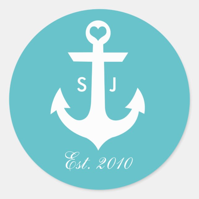 Stickers Monogramme Nautique (Devant)