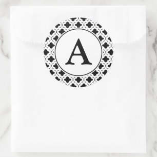 Stickers Monogramme noir et blanc