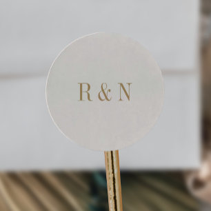 Stickers Monogramme Vintage Or Chic