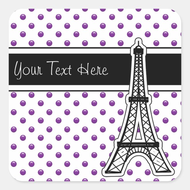Stickers Monogramme violet (Devant)