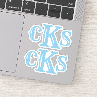 Stickers Monogrammes | Étiquettes initiaux occiden