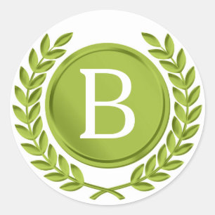 Stickers Monogrammes verts