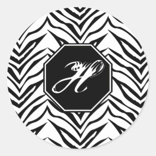 Stickers Monogrammes Zebra