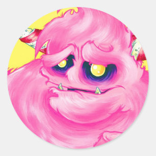 Stickers Monster Cotton Candy