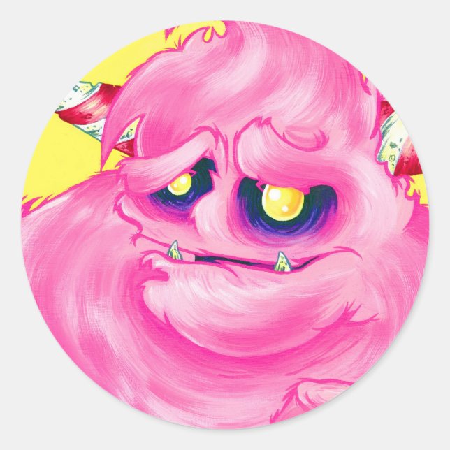 Stickers Monster Cotton Candy (Devant)