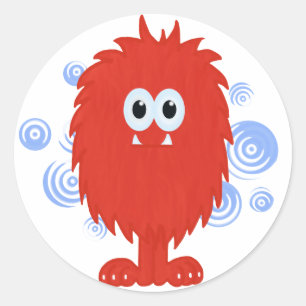 Stickers Monstre Furie Rouge