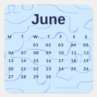 Stickers Month of the Year - June (S'K) *2022